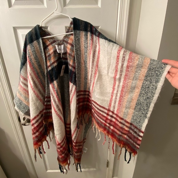 Anthropologie Plaid Poncho - Picture 2 of 4